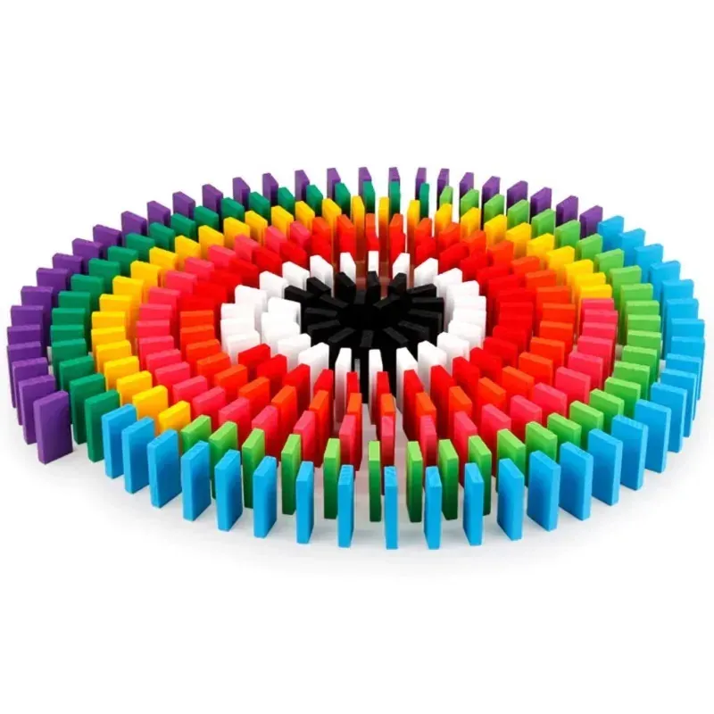 Barevné domino 200 ks RO0538