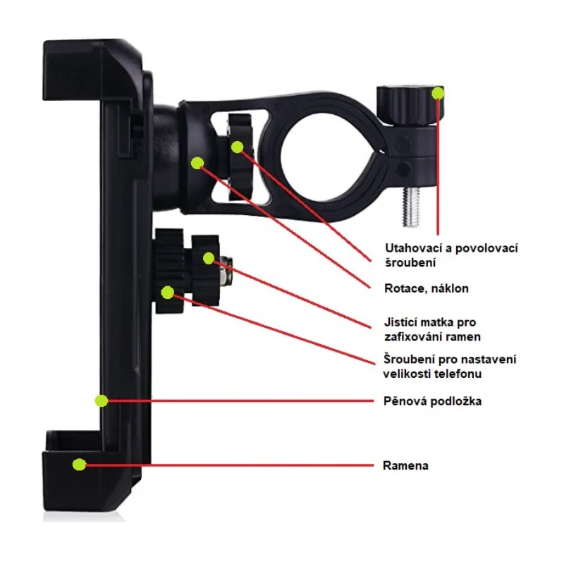 Držák telefonu na kolo Bike RO2