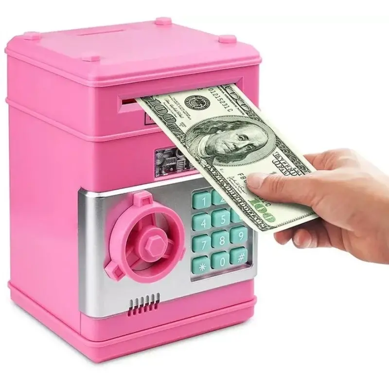 Růžová pokladnička/trezor RO2522