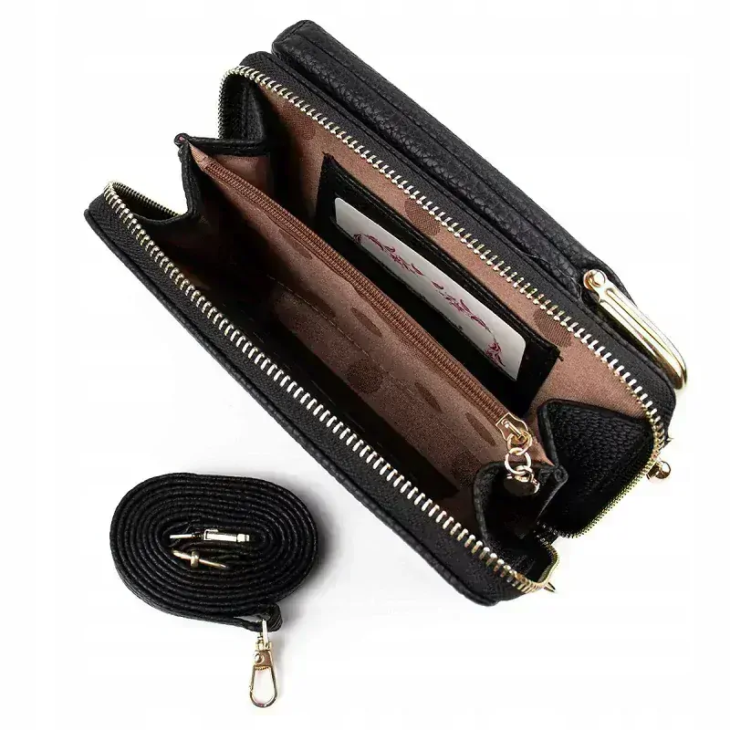 Dámská kabelka na mobil Baellerry BL1 crossbody peněženka černá