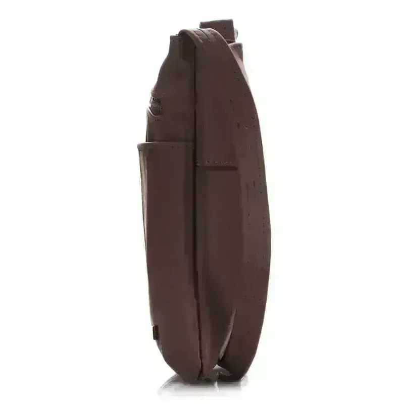 Kožená dámská kabelka PAOLO přes rameno elegantní hnědá