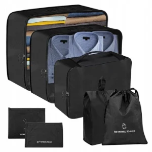 Cestovní organizéry sada 7 ks – obaly do kufru na oblečení