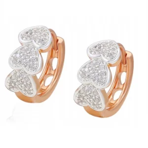 Dámské náušnice - srdíčka DN04