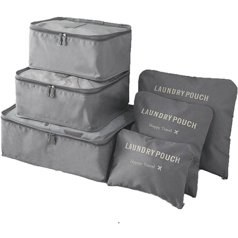 Cestovní organizéry 6 ks – obaly do kufru na oblečení a doplňky