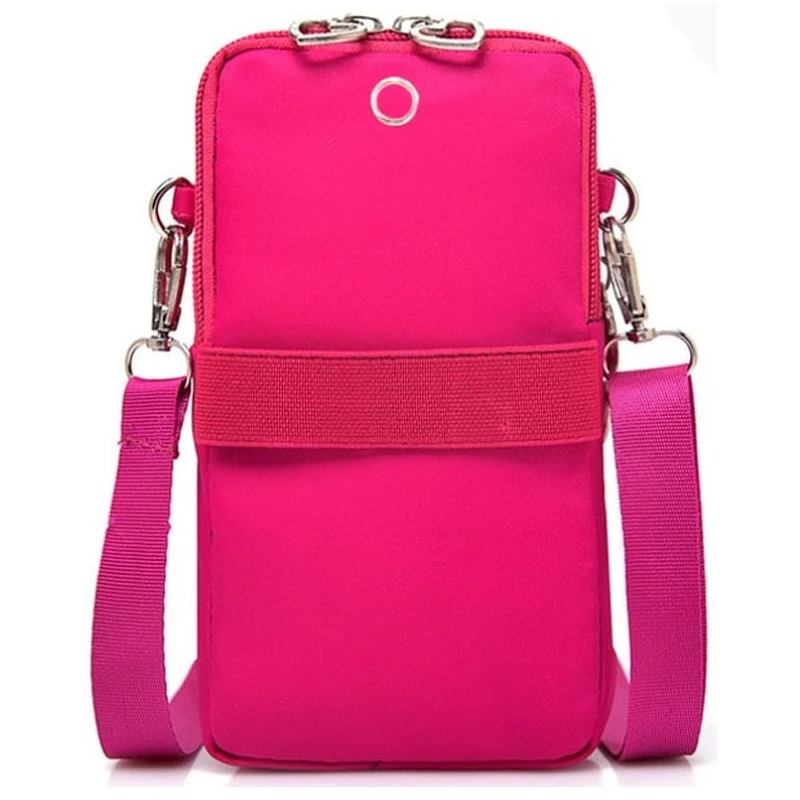 Růžová taštička na telefon RO72R