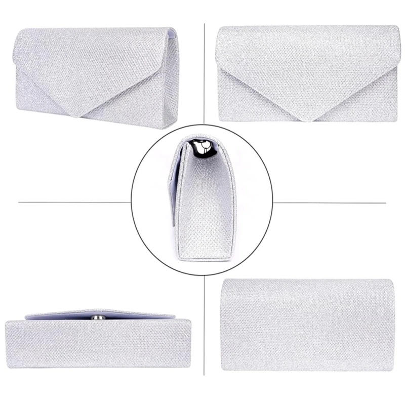 Stříbrná plesová kabelka PS97