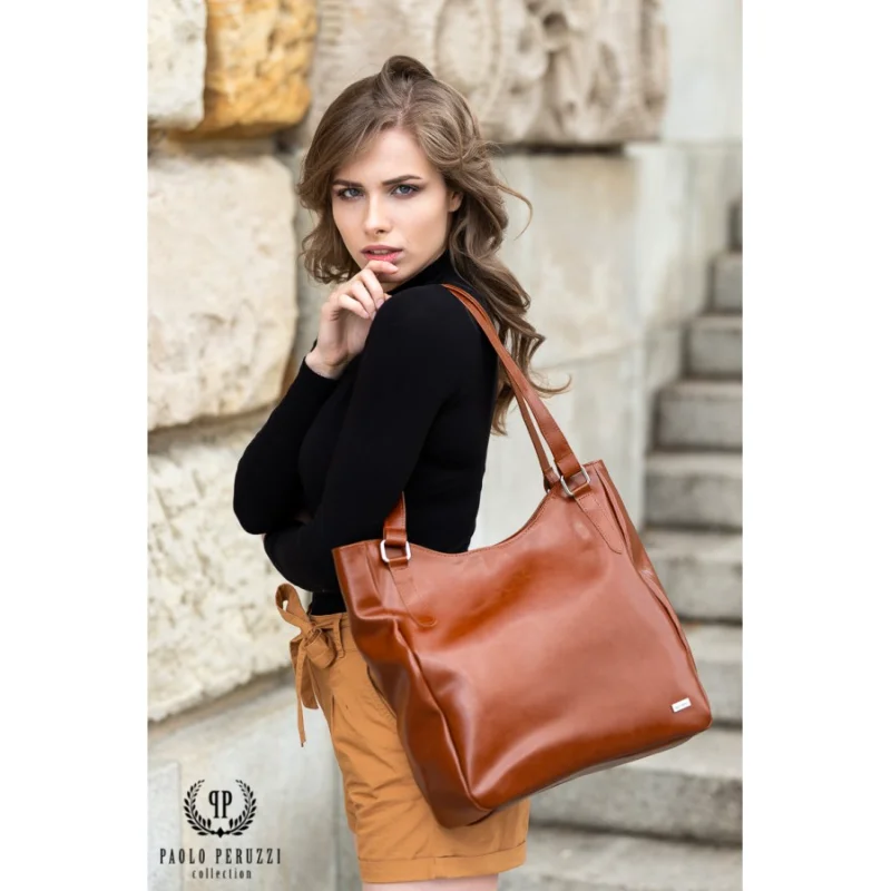 Kožená taška přes rameno PAOLO Z09H