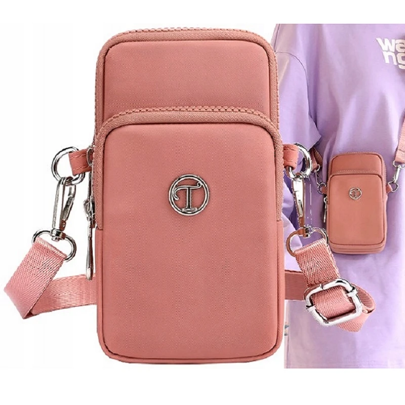 Růžová crossbody taštička na telefon ROT72Ru