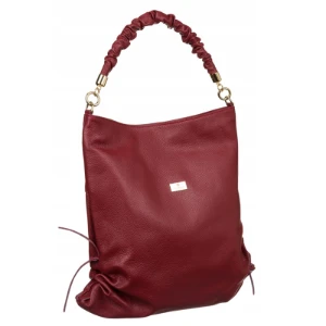 Červená kabelka z kůže PTN011R