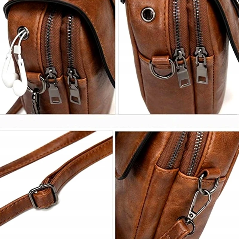 Dámská boho kabelka DK11 hnědá crossbody přes rameno