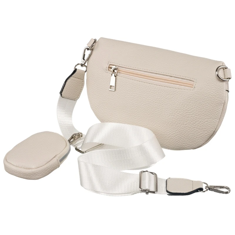 Bílá crossbody ledvinka ALE-8W