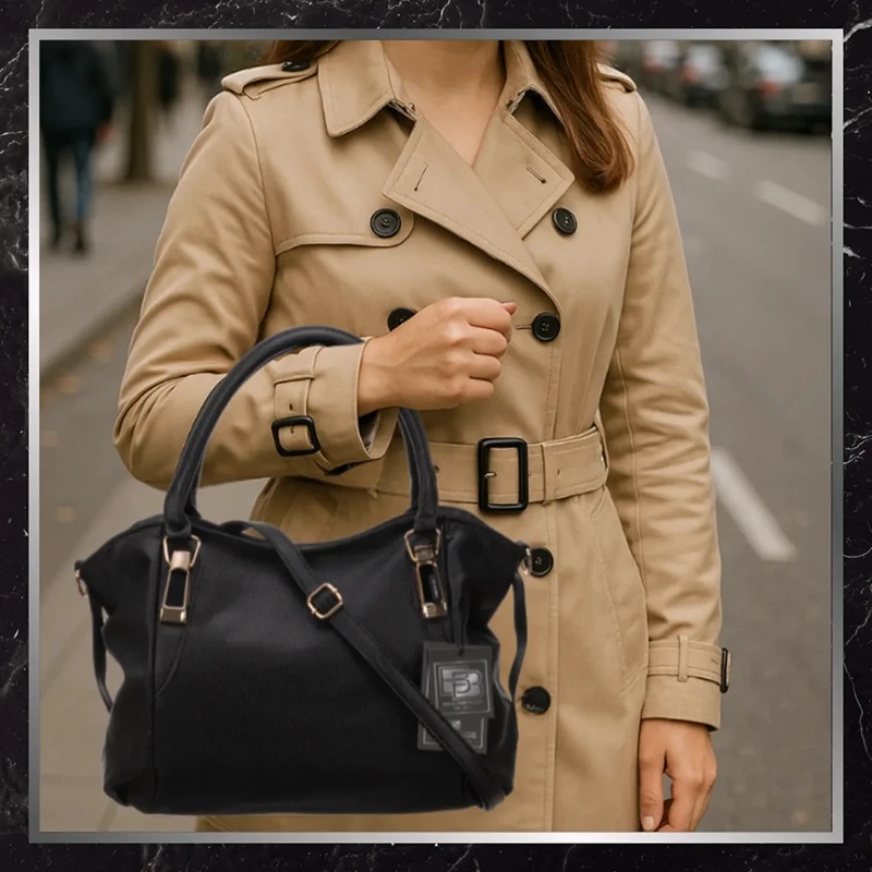 Černá shopper kabelka DK19