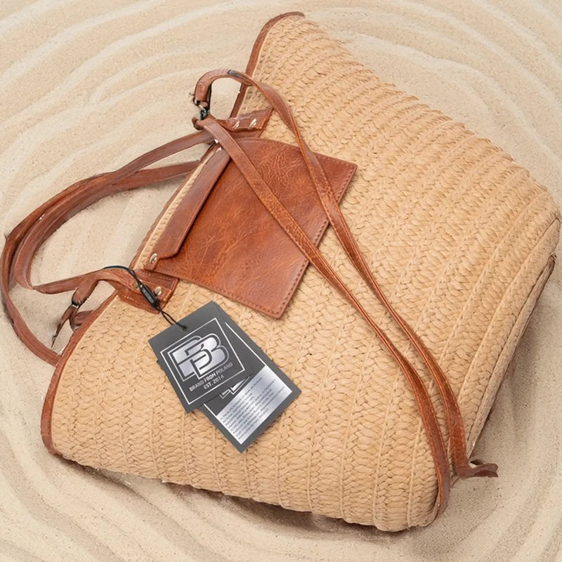 Velká slaměná taška BB1