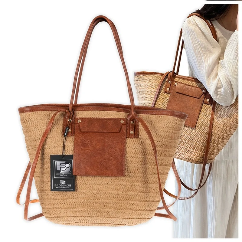 Velká slaměná taška BB1