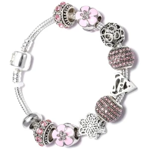 Stříbrný náramek se zirkony DN19