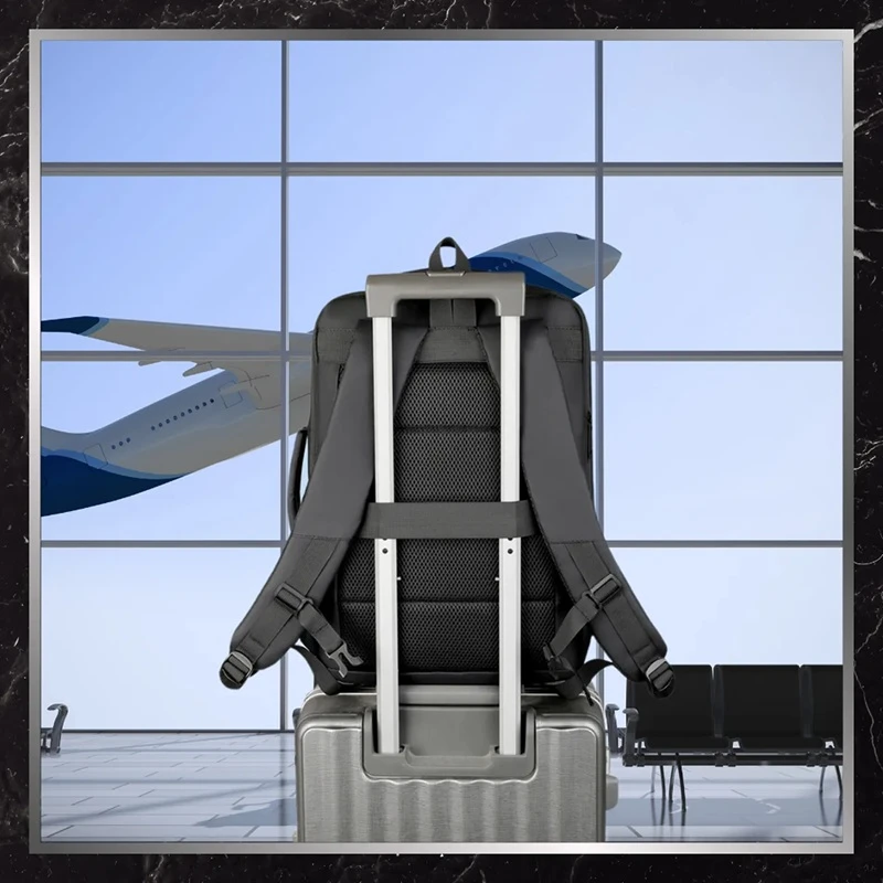 Voděodolný batoh na notebook BB28 s USB portem, rozšiřitelný