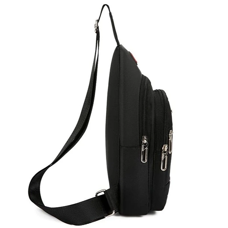 Pánský batoh přes rameno R107 modrá – sportovní batoh se 3 kapsami