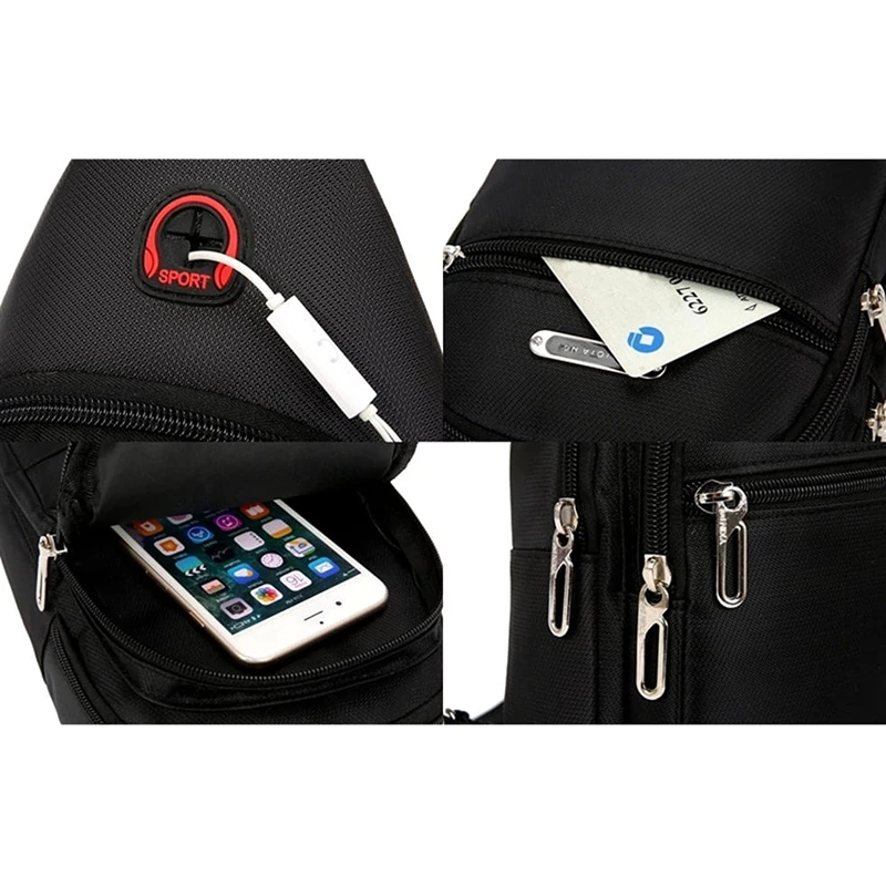 Pánská batoh přes rameno R107 hnědá – elegantní batoh se 3 kapsami