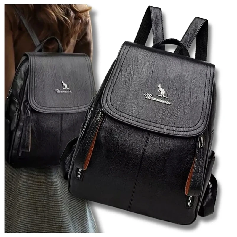 Módní kožený dámský batoh DB18