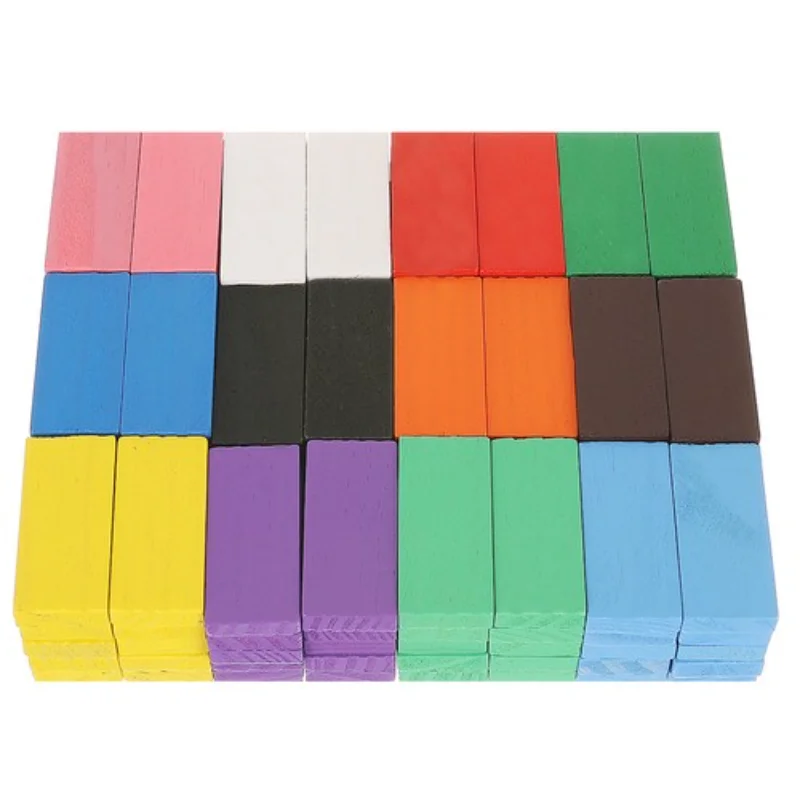 Barevné dřevěné domino Kruzzel RO22914