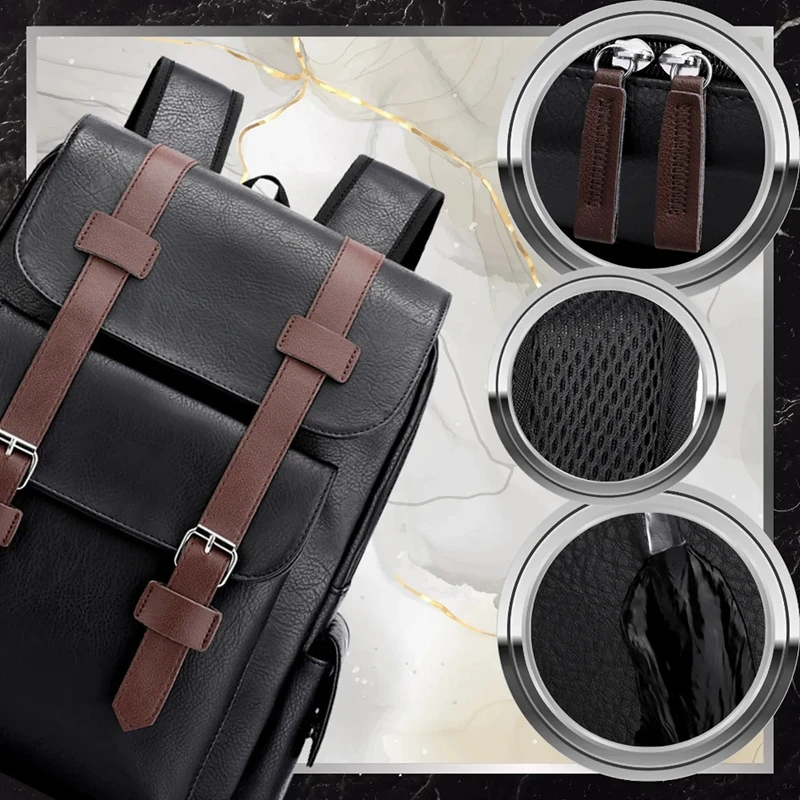 Kožený pánský batoh Lampart BB26