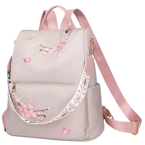 Béžový dámský batoh RO105Be