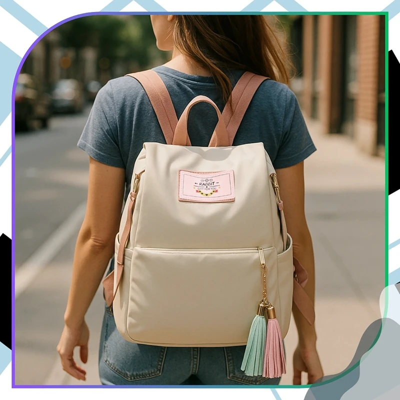 Elegantní dámský batoh Rabbit RO103Be bežový