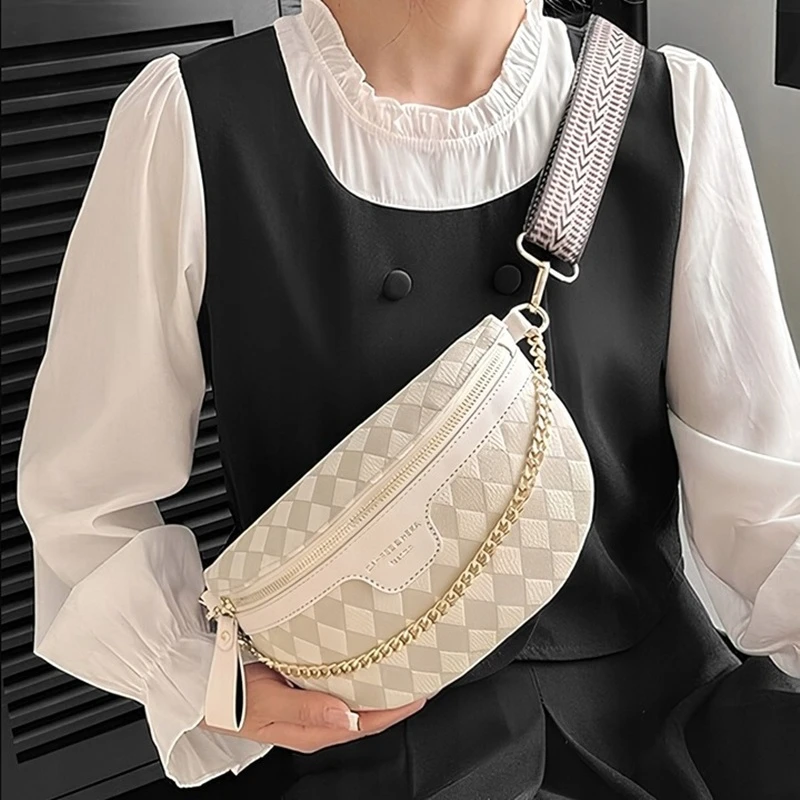 Béžová crossbody ledvinka GP98