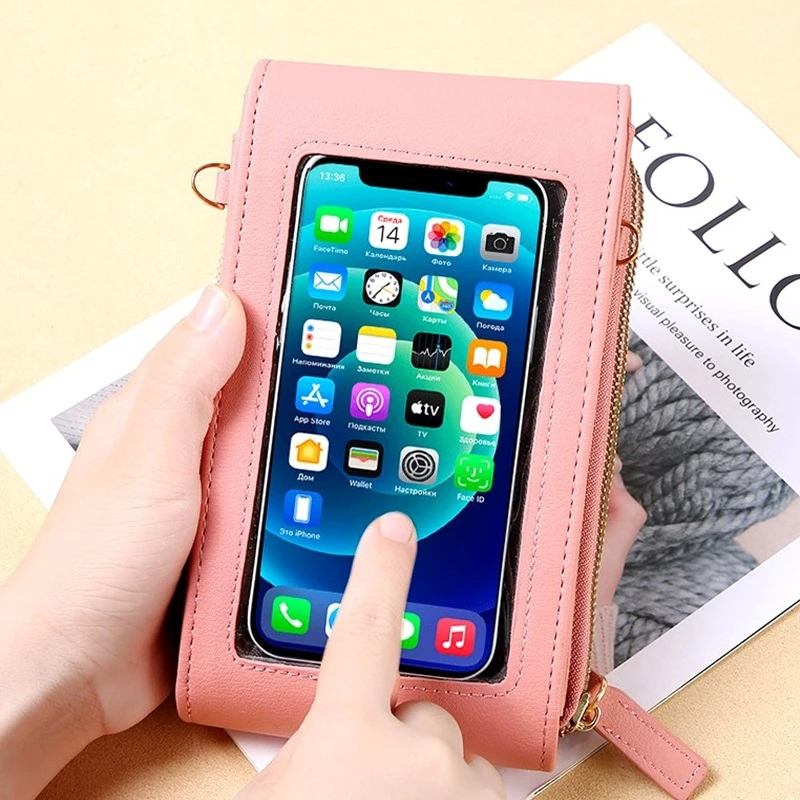 Kožená kabelka na telefon RO92B