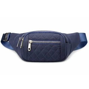 Modrá prošívaná ledvinka R24