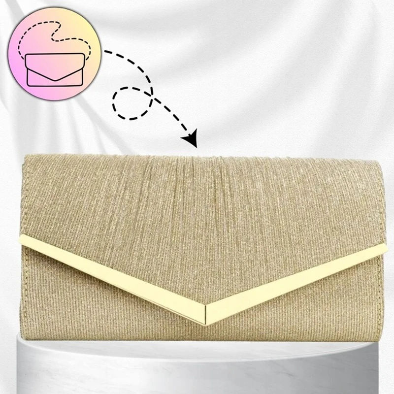 Společenská kabelka PS98Z zlatá