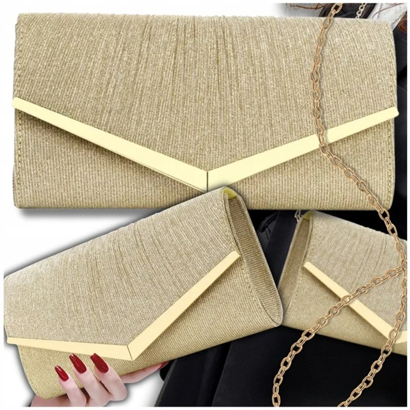 Společenská kabelka PS98Z zlatá