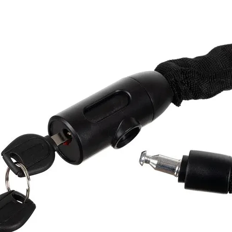 Řetězový zámek na kolo a motorku Trizand 24028, černý, 90 cm