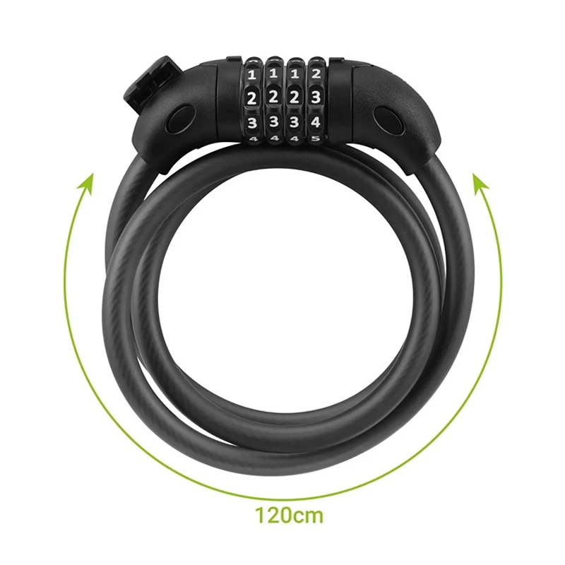 Zámek na kolo s číselným kódem Trizand 27338 120 cm