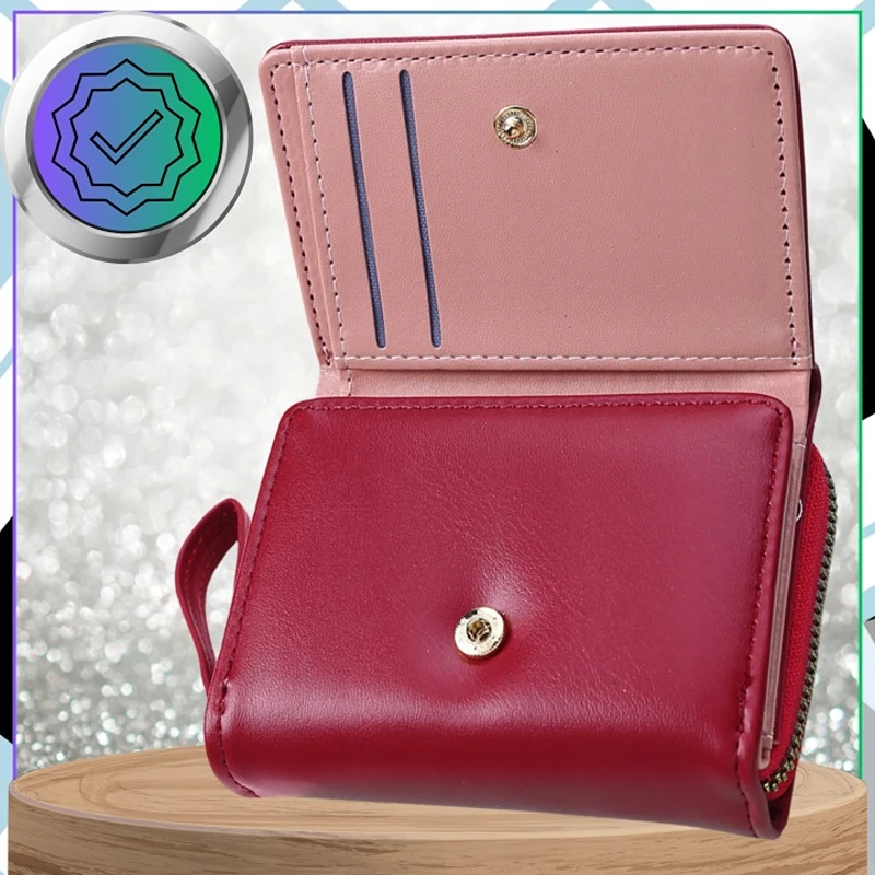 Elegantní malá dámská peněženka Fashion ROC15 červená z ekologické kůže