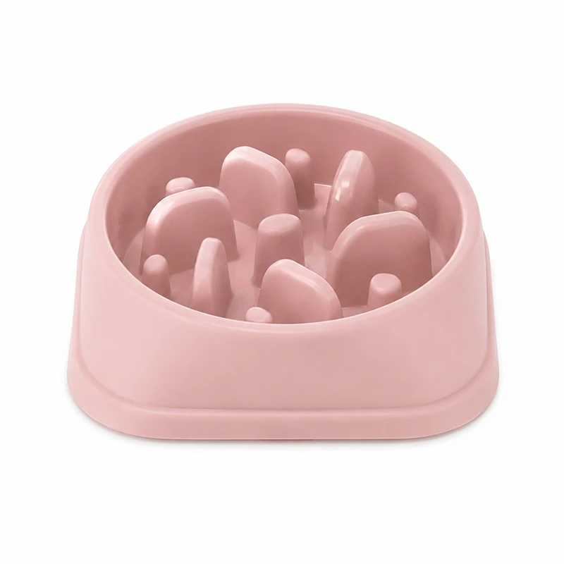 Růžová zpomalovací miska pro psa a kočku 800 ml – RO2349