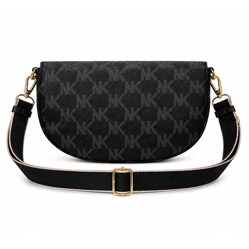 Elegantní dámská crossbody kabelka přes rameno Fashion RO753 černá