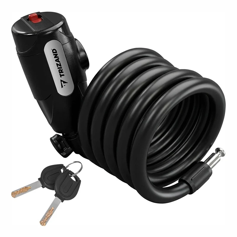 Cyklistický zámek na kolo Trizand 27614 150 cm – ocelové lano 12 mm