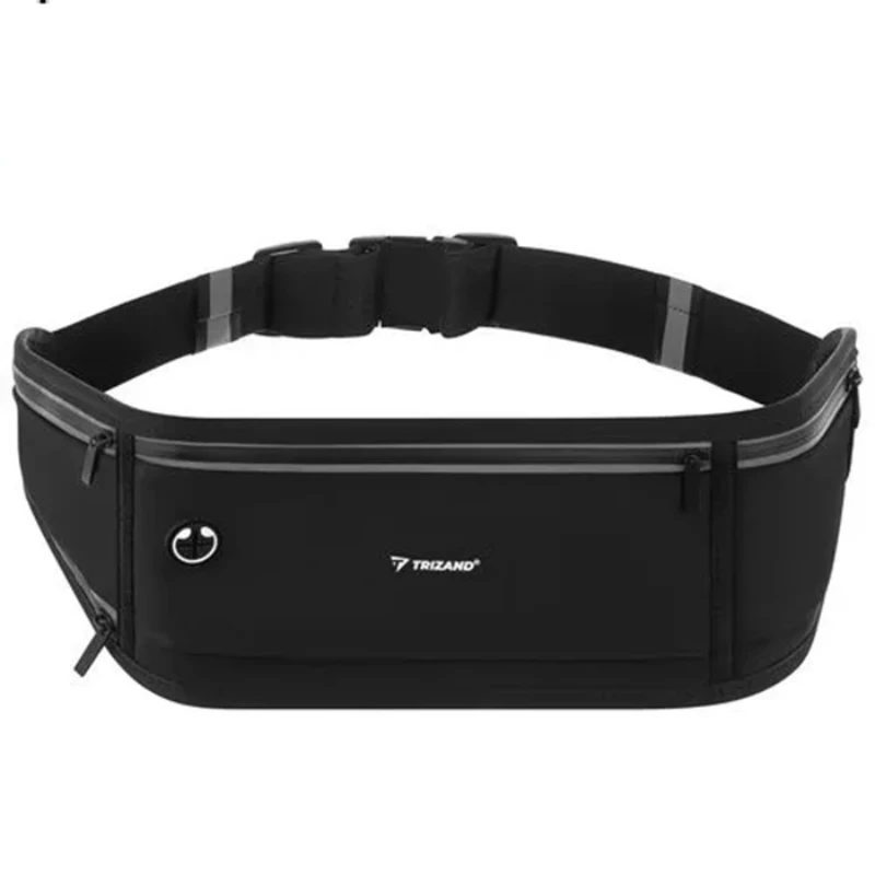Běžecká sportovní ledvinka na telefon 7" černá s reflexními prvky