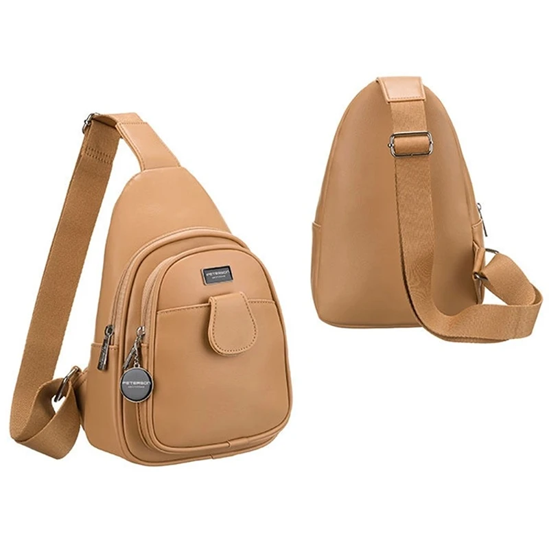 Dámský crossbody batůžek Peterson PTN SSY1 – béžový