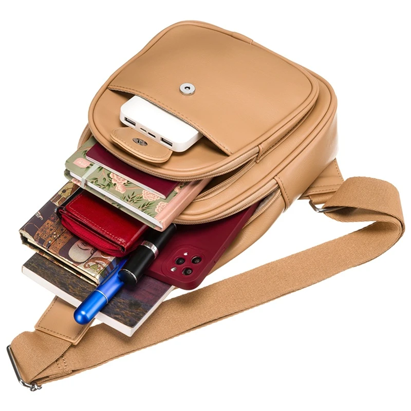 Dámský crossbody batůžek Peterson PTN SSY1 – béžový