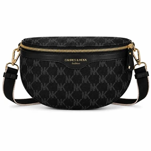 Elegantní dámská crossbody kabelka přes rameno Fashion RO753 černá