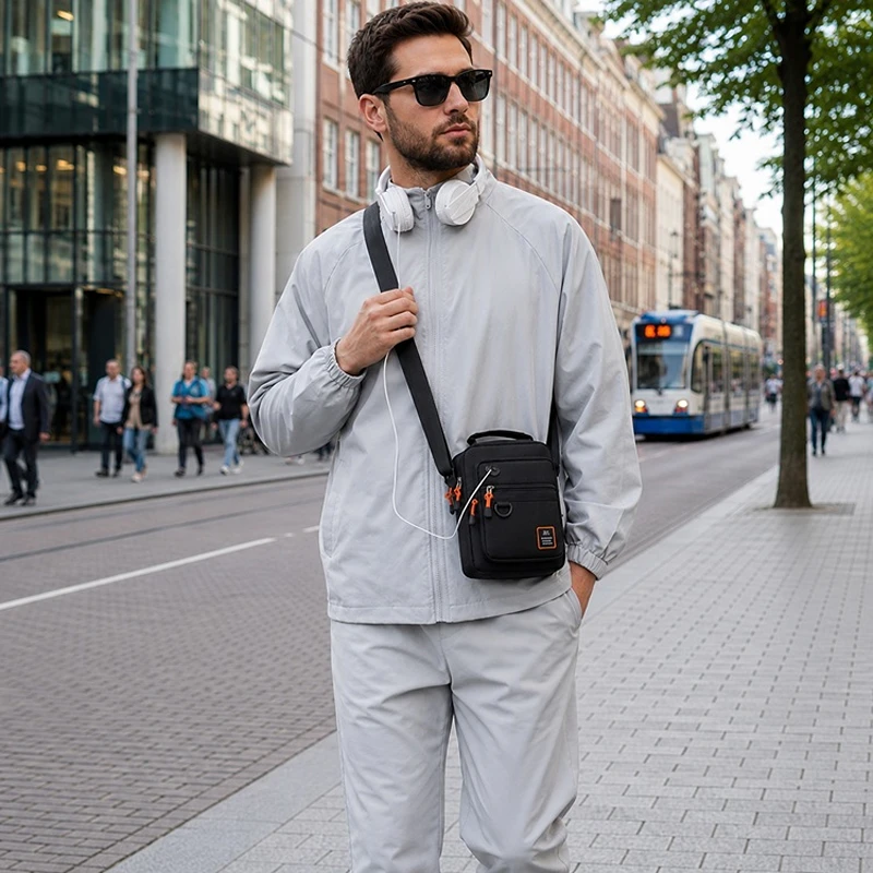 Pánská cestovní taštička přes rameno Fashion FS15 černá
