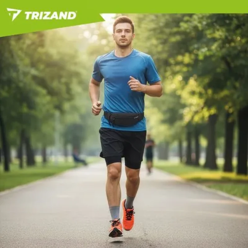 Dámská/pánská sportovní ledvinka Trizand 27408 černá 2 l