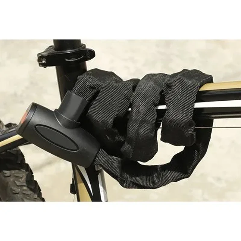 Řetězový zámek na kolo a motorku Trizand 24028, černý, 90 cm