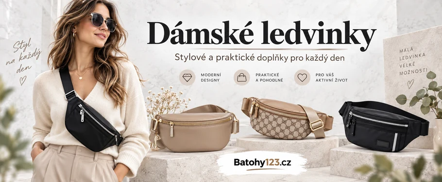 Dámské ledvinky přes rameno i do pasu – praktické a stylové modely na Batohy123.cz