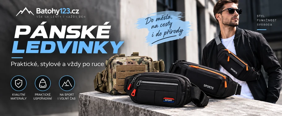Pánské ledvinky přes rameno i do pasu – sportovní a praktické modely na Batohy123.cz