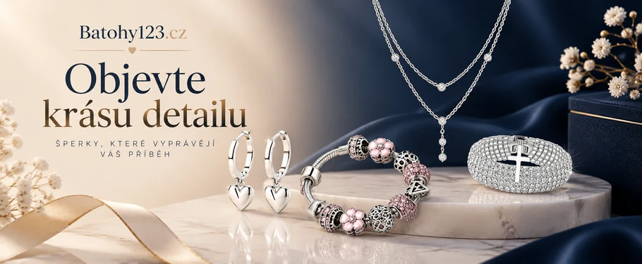 Elegantní šperky – náhrdelníky, náušnice a náramky na Batohy123.cz